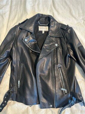 BCBGeneration Black Leather Moto Jacket